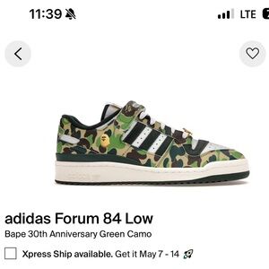 BAPExADIDAS forum 84 low